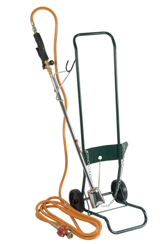 Désherbeur Thermique Kemper Pro - Brûleur 60mm, Tuyau 5m, Chariot Et Détendeur Inclus
